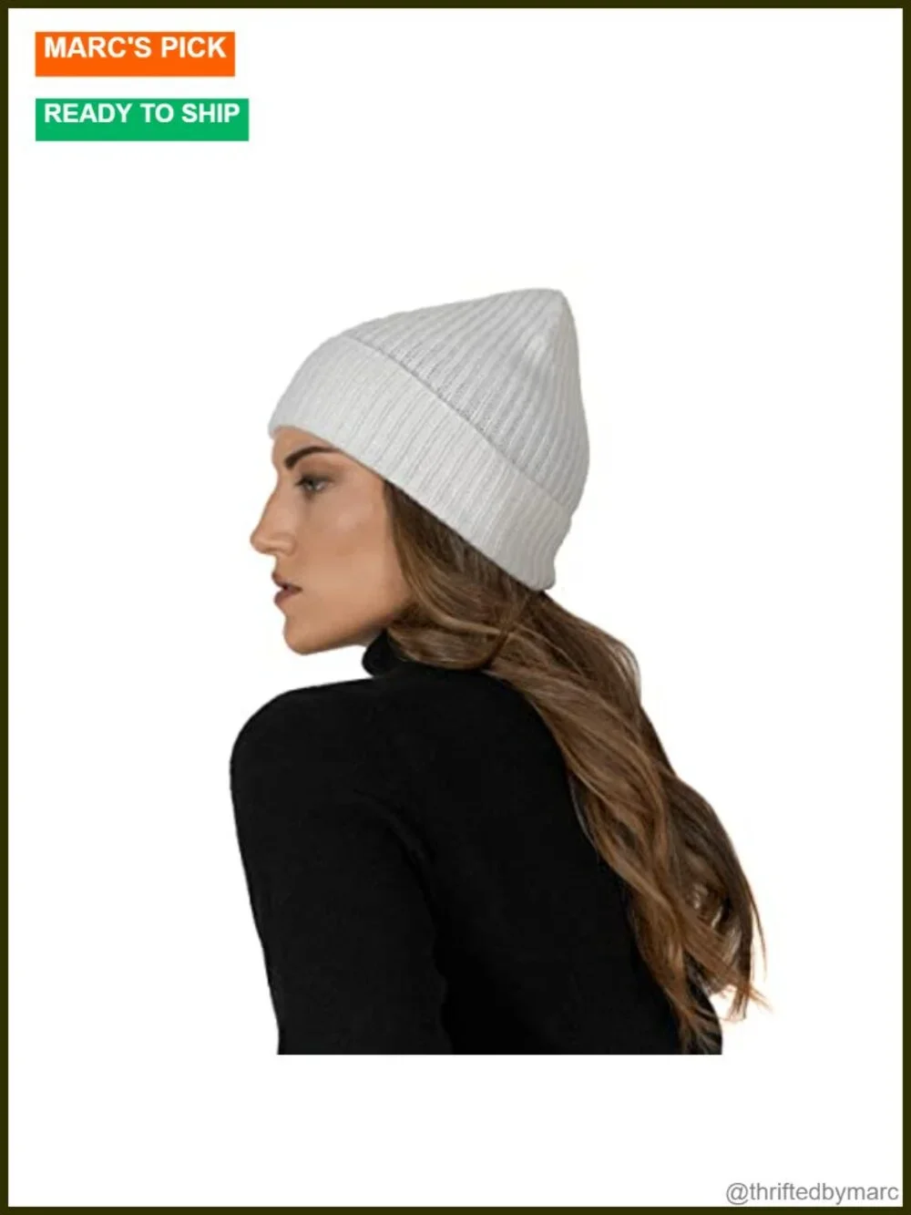 100% Cashmere Beanie Hat, Hand Wash, Lightweight, Adult, Solid Pattern